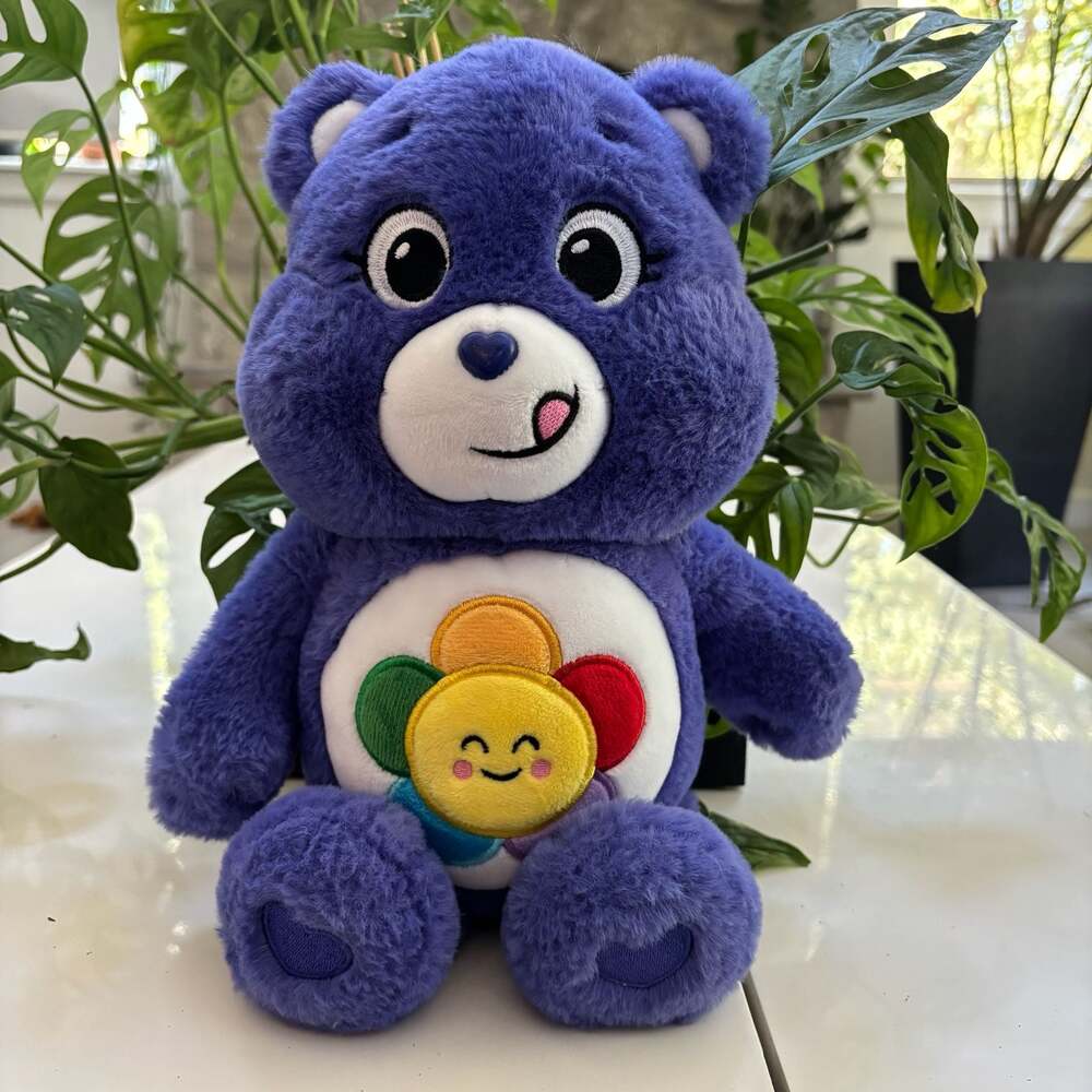 Care Bears Harmony Bear Purple Stuffed Animal Plush Basic Fun